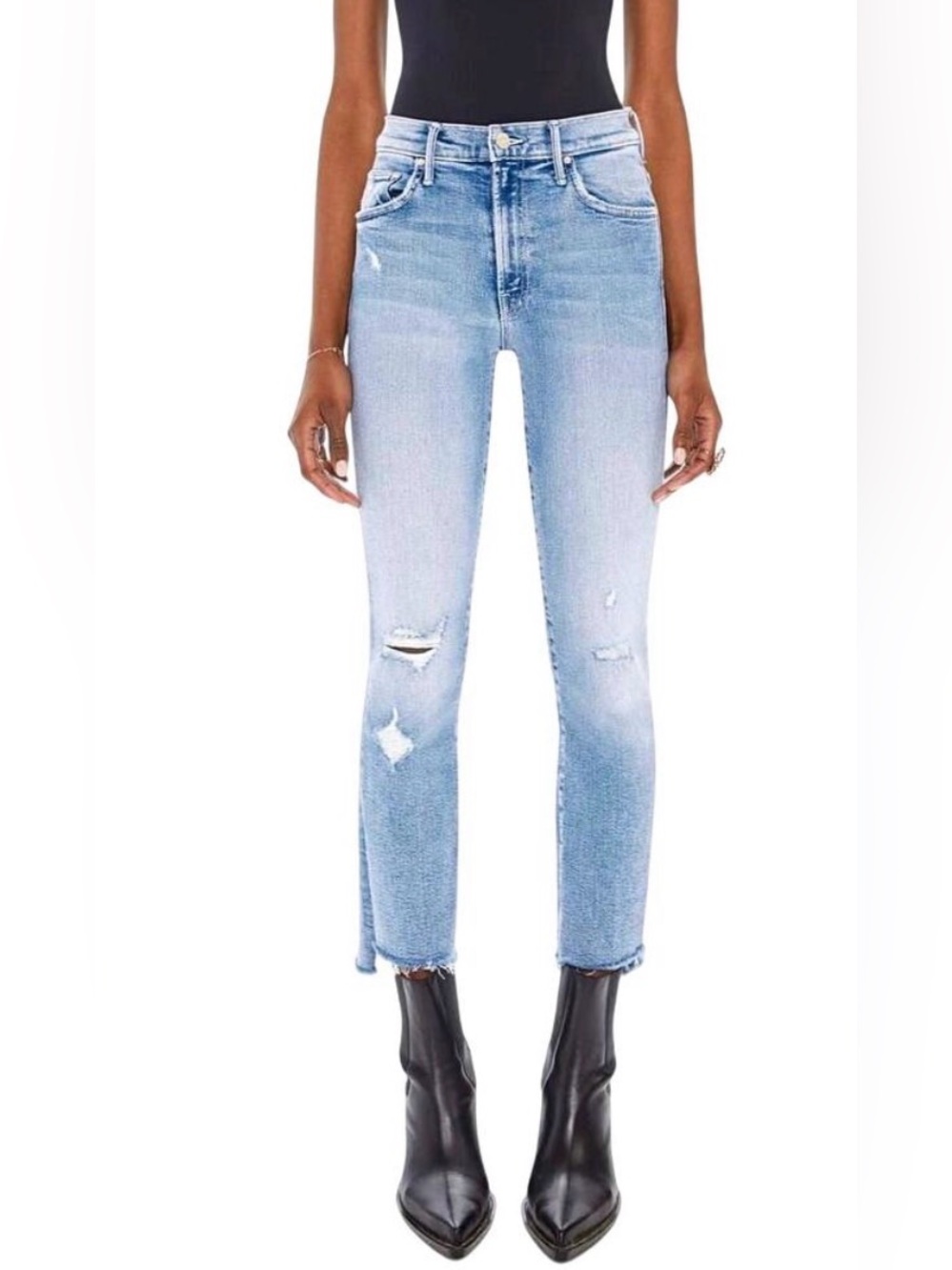 Mother the inside crop step fray love on a boat size 30